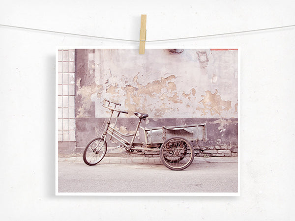 Grey Bicycle / Photography Print