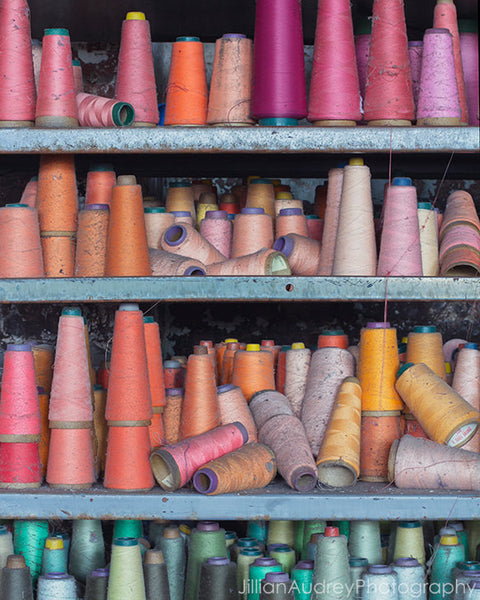 Rainbow Spools / Photography Print