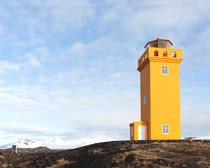 The Orange Lighthouse / Photography Print The Orange Lighthouse / Photography Print