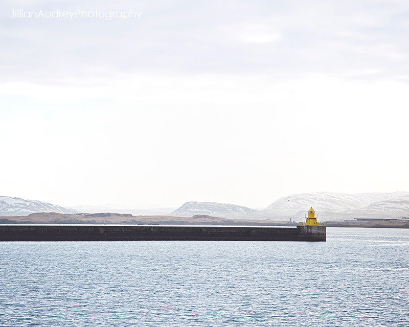 Tiny Yellow Lighthouse / Photography Print Tiny Yellow Lighthouse / Photography Print