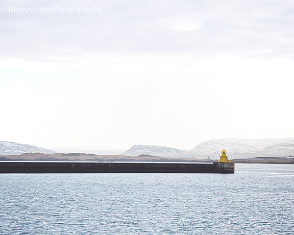 Tiny Yellow Lighthouse / Photography Print