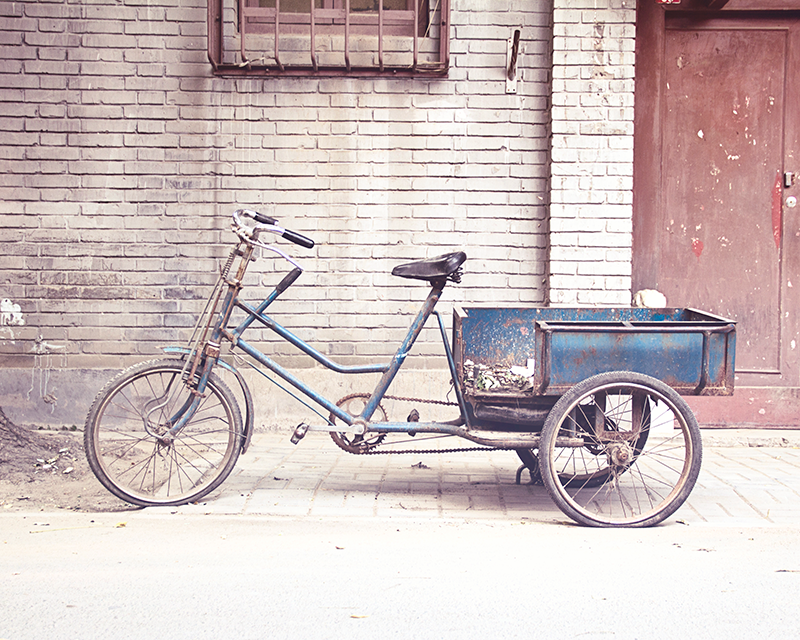 Blue Bicycle / Photography Print