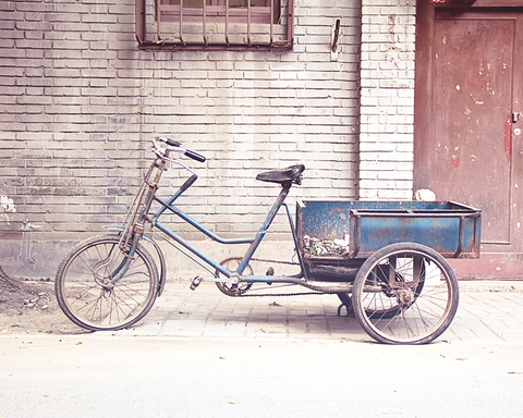 Blue Bicycle / Photography Print
